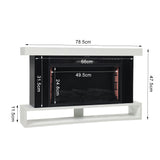 Modern Freestanding Electric Fireplace with Mantel, PM1098