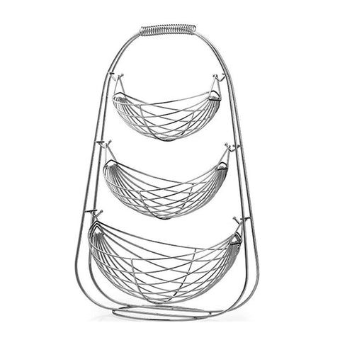 Metal 3 Tier Fruit Baskets Rack Vegetables Storage Display Stand Holder for Home Kitchen Countertop, WH0882