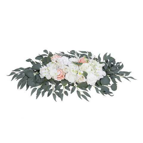 Livingandhome 2pcs Artificial Flower Swag Wedding Arch Flowers Arrangement, SW0460