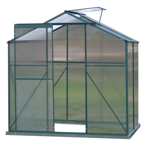 Aluminium Hobby Greenhouse with Window Opening, PM0996PM0997