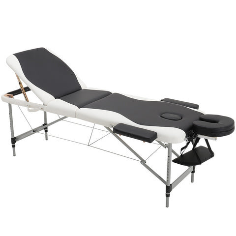 Livingandhome Leather Upholstered Adjustable Massage Bed, XY0140
