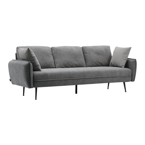 Livingandhome Fabric 3 Seater Sofa with Pillows, JM2186