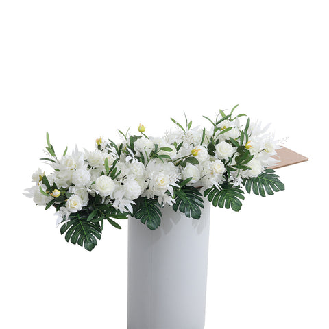 Livingandhome Peony Rose Wedding Aisle Flowers Artificial Silk Row Decor, SW0421