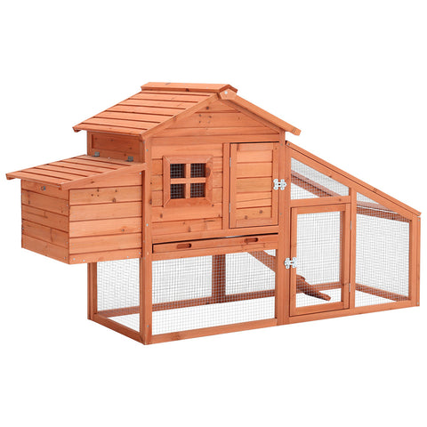 Outdoor Wooden Chicken Coop with Ventilated Door, DM0158