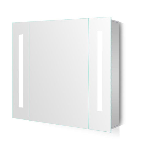 Livingandhome Contemporary Rectangle Wall Mounted LED Mirror Cabinet, JM0856
