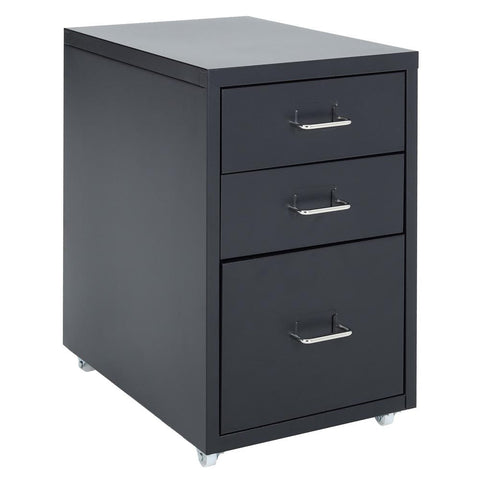 Livingandhome Vertical File Cabinet with Wheels, AI0734