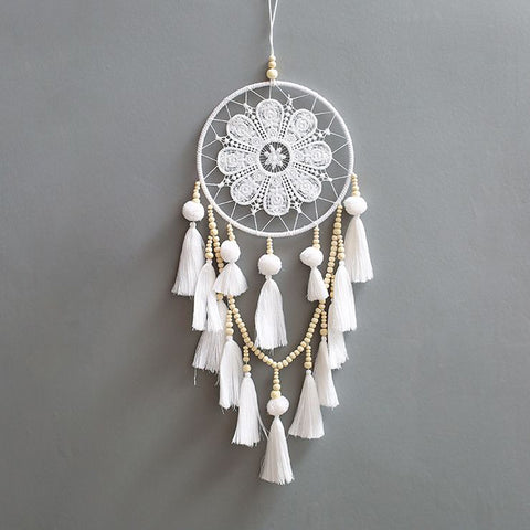 Handmade LED Light Dream Catcher with Feather Wall Hanging Decoration, SP1314