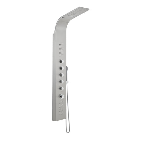 Livingandhome Stainless Steel Exposed Shower Tower Panel, FI0518