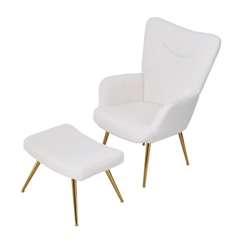Accent Chair with Footstool Set, FL050141 (Ver.2)