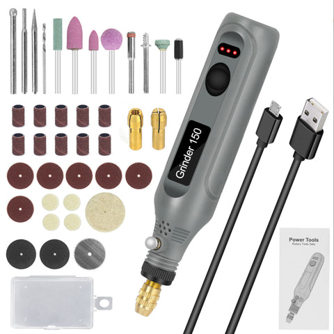 39Pcs 18W Mini Cordless Rotary Tool Kit with 3 Speeds, GT140032 (Ver.2)