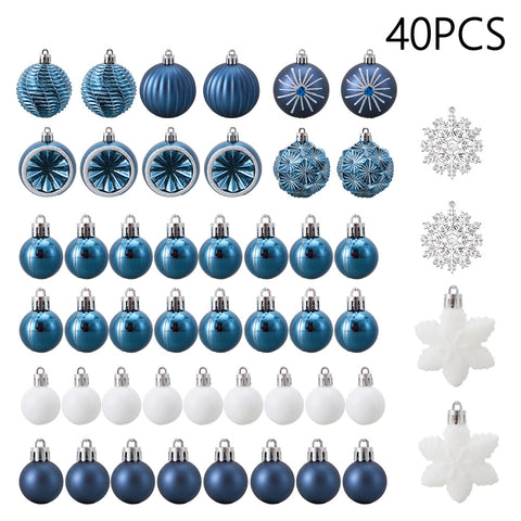 40-Piece Christmas Ornaments for Christmas Tree Decorations, IF320004