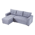 3-Seater Upholstered Corner Sofa Bed with Storage, XY0565XY0566