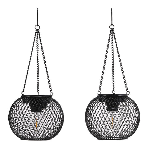 2Pcs Outdoor Lantern Solar Hanging Lights, WF0277