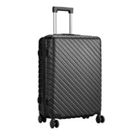 Sheonly Lightweight Hardside Travel Suitcase with Spinner Wheels, 24" Black,  XY0279