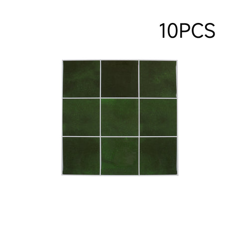 Set of 10 Self-adhesive 9-grid Wall Tile Stickers 30x30cm, SW1125 (Ver.2)