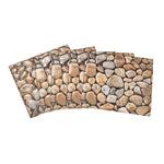 Livingandhome 10Pcs Stone Self-Adhesive Wall Panels, SC1270