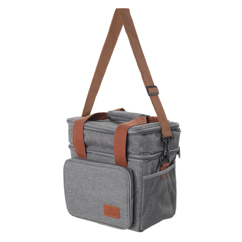 Lifeideas Double Deck Leakproof Insulated Lunch Tote, KT0048