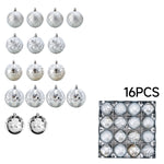 16-Piece Christmas Ornaments for Christmas Tree Decorations, IF320031