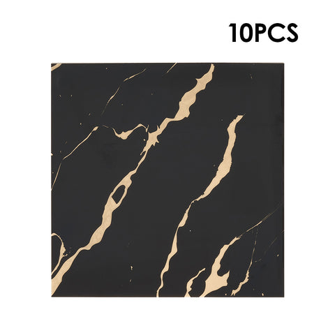 10Pcs Self-Adhesive Marble Pattern Wall Tile Stickers, HF070272