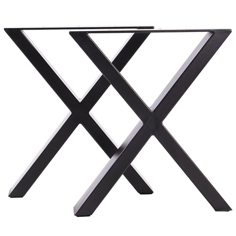 2-teiliges Set 71-cm hohe X-förmige Tischbeine aus Eisen, FA180007 (DE)