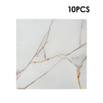 10Pcs Self-Adhesive Marble Pattern Wall Tile Stickers, HF070270 (Ver.2)