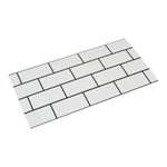 10pcs Peel and Stick PVC Lattice Wall Tile Sticker, SC2031