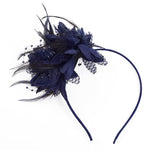 Feather Flower Fascinator Headband, CA290038 (Ver.2)