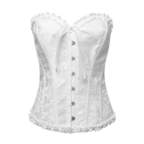 Vintage Renaissance Lace-up Boned Jacquard Corset, CC060648 (Ver.2)