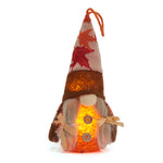 Livingandhome LED Thanksgiving Harvest Maple Gnome Plush Doll, SW0631