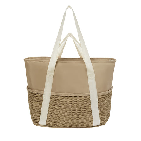 Waterproof Beach Bag Handbag with Mesh Pockets, CB300103 (Ver.2)