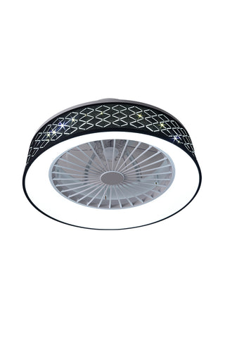 Ceiling Mount Rhombus LED Fan Light, DM0848