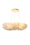 Livingandhome Chic Feather 6-Light Pendant Light, LG1318