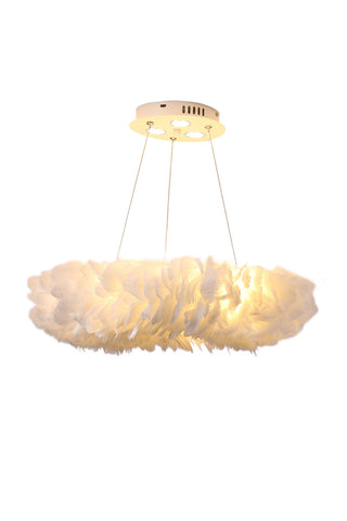 Livingandhome Chic Feather 6-Light Pendant Light, LG1318