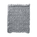 Graue gestrickte Decke 100 x 120 cm, HT070514 (DE)