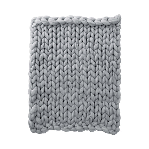 Graue gestrickte Decke 100 x 120 cm, HT070514 (DE)