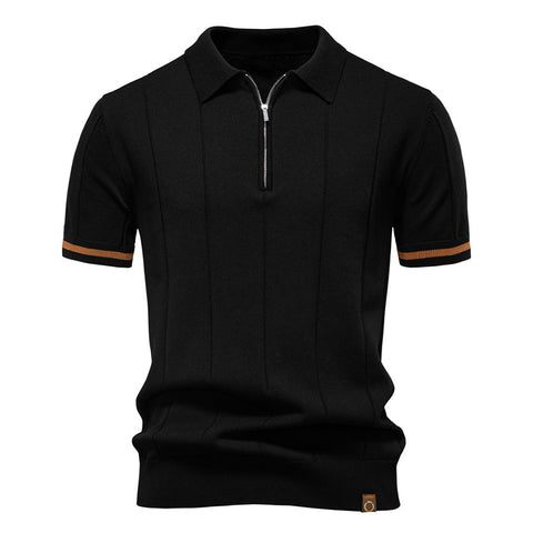 Turn-Down Short-Sleeve Polo Shirt, CC290429