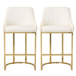 Set of 2 Upholstered Bar Stools, FD240004 (Ver.2)