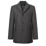 Winter Wool Blend Coat with Detachable Vest, CC291413