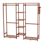 Wooden Clothes Rack Cabinet with Hooks, HO0007