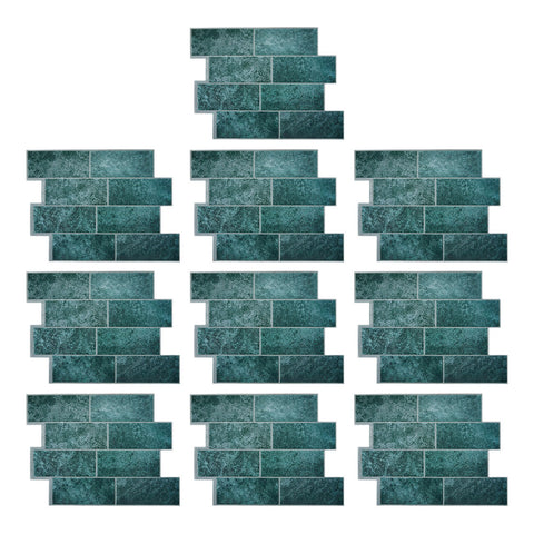 10Pcs Self-Adhesive Wall Tile Stickers, HF070029 (Ver.2)