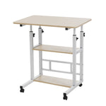 Height Adjustable Mobile Table Overbed Desk with Wheels, SC2101