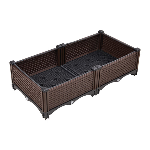 Plastic Raised Garden Bed Planter Box, GG190052 (Ver.2)