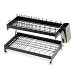 2-Tier Carbon Steel Dish Drainer, HM320010 (Ver.2)