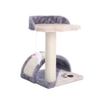 Livingandhome Sisal Cat Scratching Post with Plush Perch, CD0050