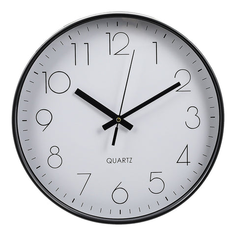 12 Inch Non-Ticking Wall Clock, SC1802