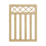 3x4 ft Outdoor Cross Top Wooden Garden Gate Pedestrian Fence Yard Door, AI1473(Ver.2)