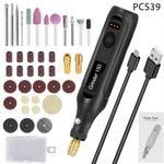 39Pcs 18W Mini Cordless Rotary Tool Kit with 3 Speeds, GT140033