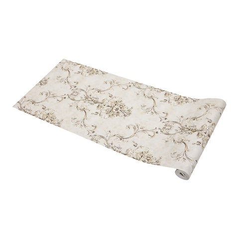 Vintage Non-Pasted Non-Woven Damask 3D Embossed Wallpaper Roll, HF070309