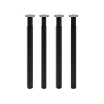 Set of 4 Round Metal Table Legs, PM1546