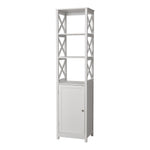 Freestanding Wooden Bathroom Tall Cabinet, FI0964